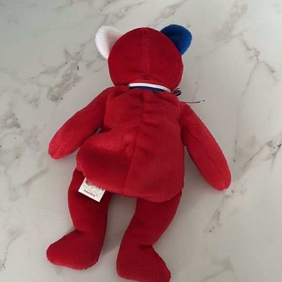 Ty Beanie Baby AMERICA Red Cross EUC - Picture 4 of 4